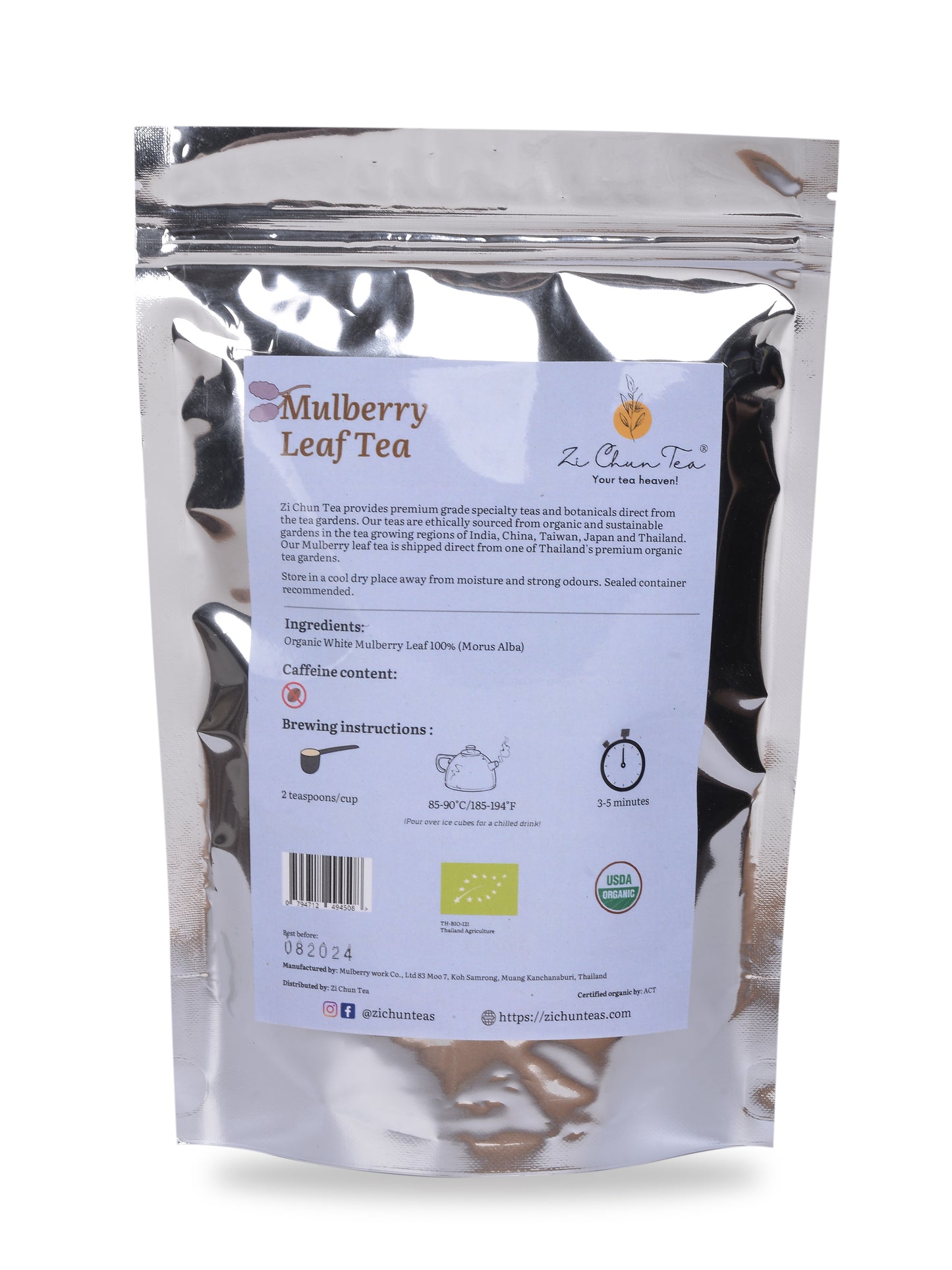 Organic White Mulberry Leaf Tea